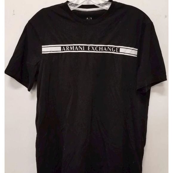 Armani Exchange Black T-Shirt Size Small - Picture 1 of 3